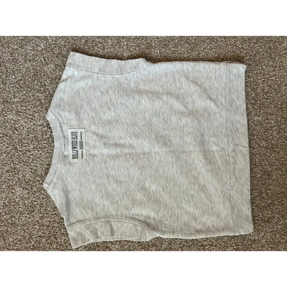 Zara Kids Los Angeles Sleeveless Sweatshirt Vest Gray Size 7